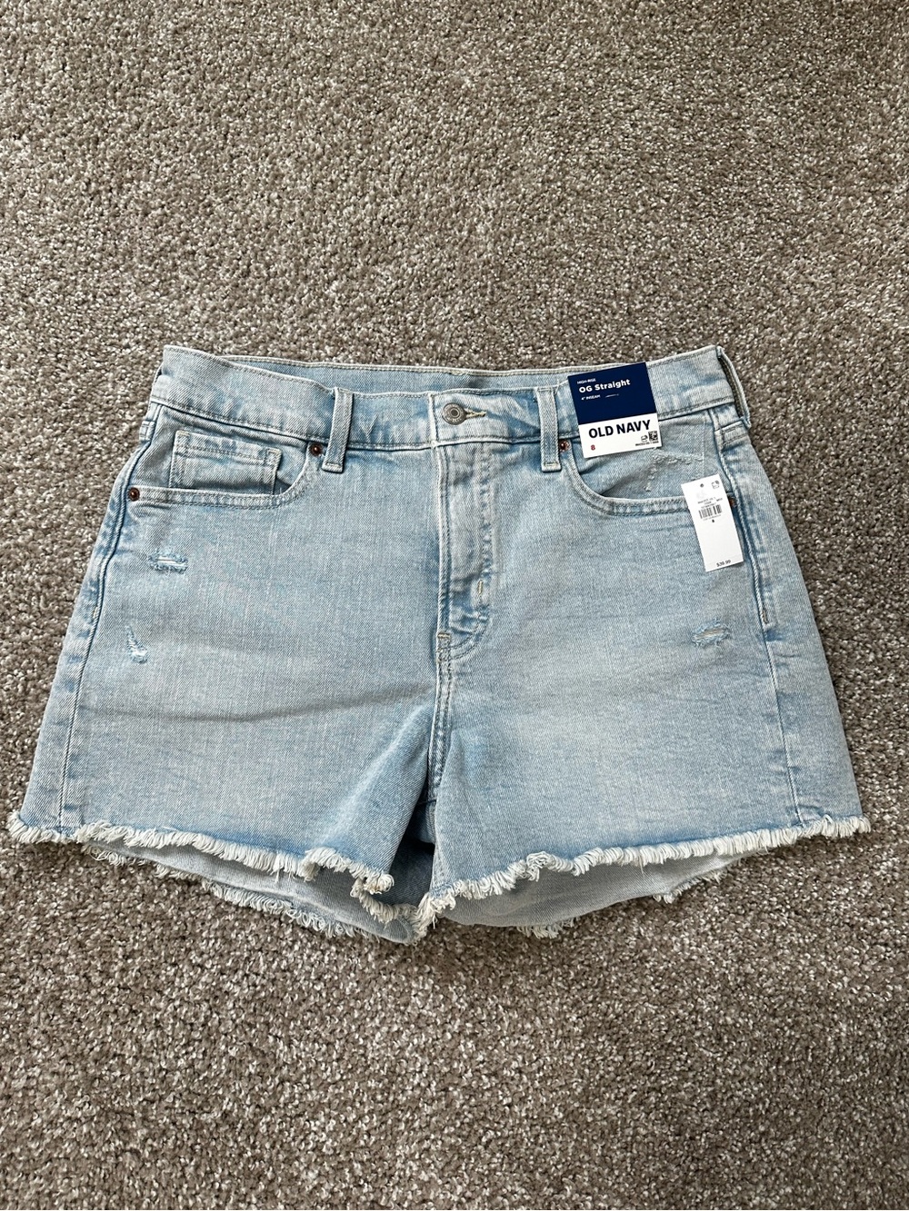 NWT Old Navy OG Straight High-Rise 4” Inseam Denim Shorts